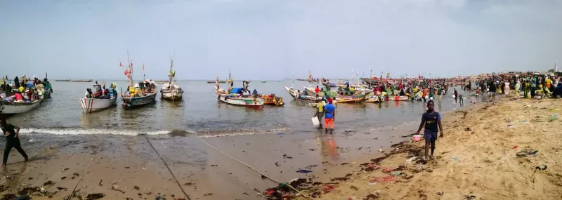Le Marché de Mbour et l'arrivée des pêcheurs au Sénégal Le Marché de Mbour et l'arrivée des pêcheurs au Sénégal